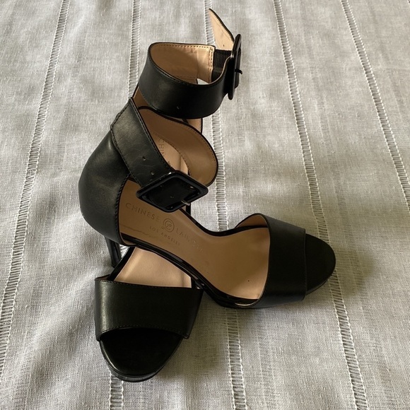 Chinese Laundry black stilettos with ankle strap. - Picture 12 of 13